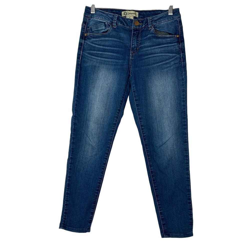 Democracy Freedom Ankle Skimmer Skinny Jeans Women Size 4 X25 Dark Wash Stretch